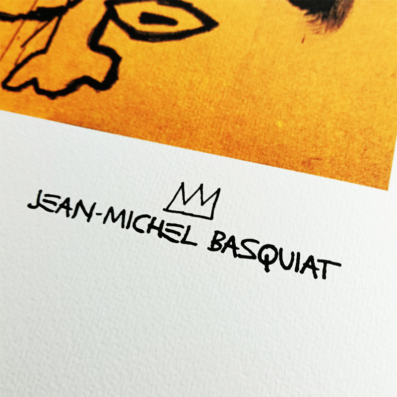 1990s Jean-Michel Basquiat Limited Edition Lithograph numbered in pencil.
