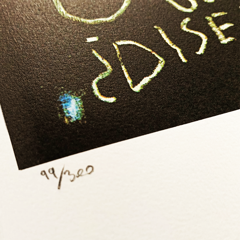 1990s Jean-Michel Basquiat Limited Edition Lithograph numbered in pencil.