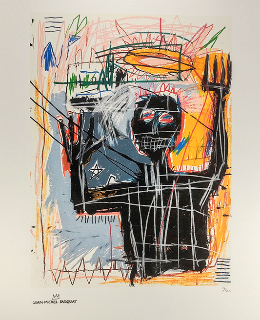 1980s Jean-Michel Basquiat Limited Edition Lithograph.