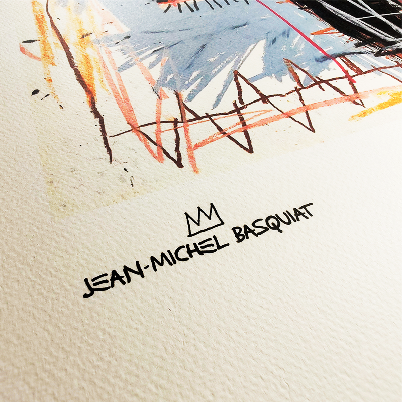 1980s Jean-Michel Basquiat Limited Edition Lithograph.