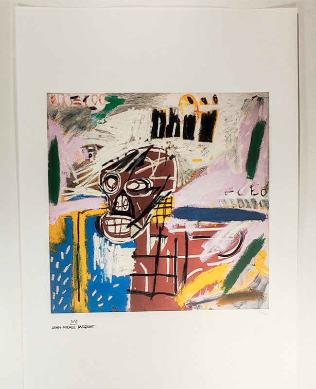 1980s Jean-Michel Basquiat Limited Edition Lithograph.