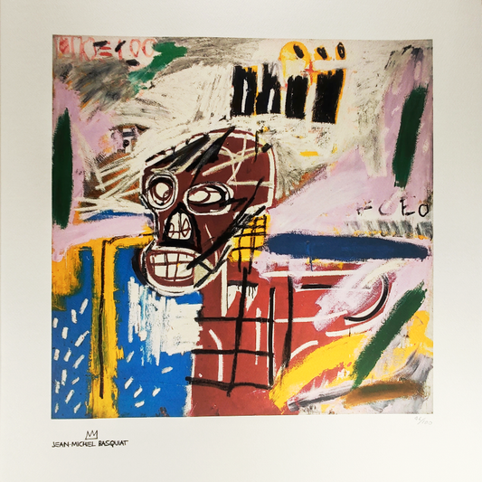 1980s Jean-Michel Basquiat Limited Edition Lithograph.