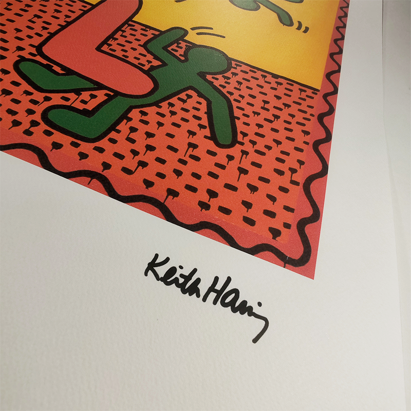 1990s Keith Haring Limited Edition Lithograph -  Numbered in Pencil