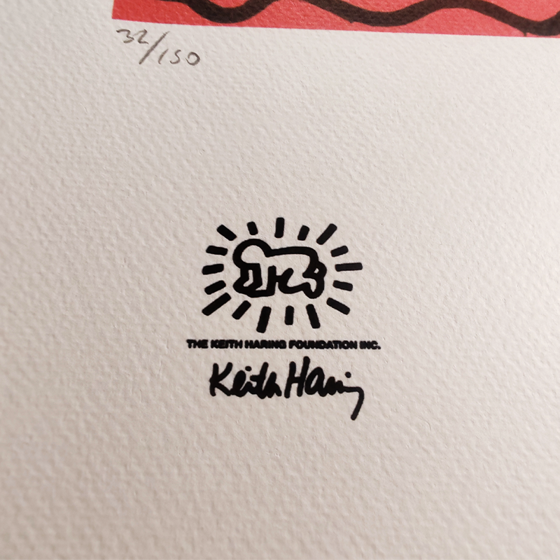 1990s Keith Haring Limited Edition Lithograph -  Numbered in Pencil