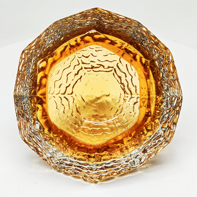 1960s Stunning Rare Gold Ashtray or Catch-all in Murano Glass by Mandruzzato. Made in Italy.