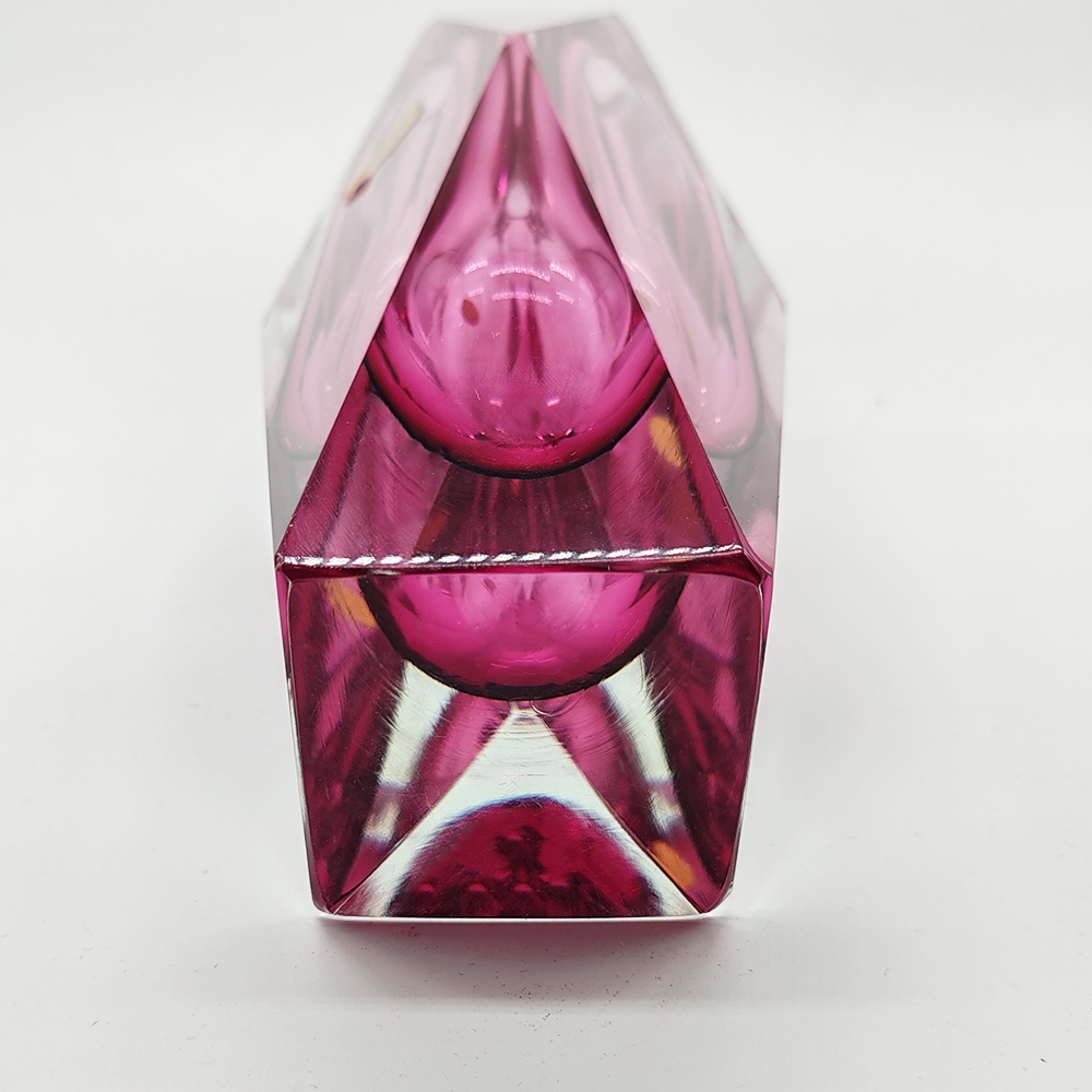 Vintage Big Pink Vase in Murano Glass by Flavio Poli for Seguso - 1960s