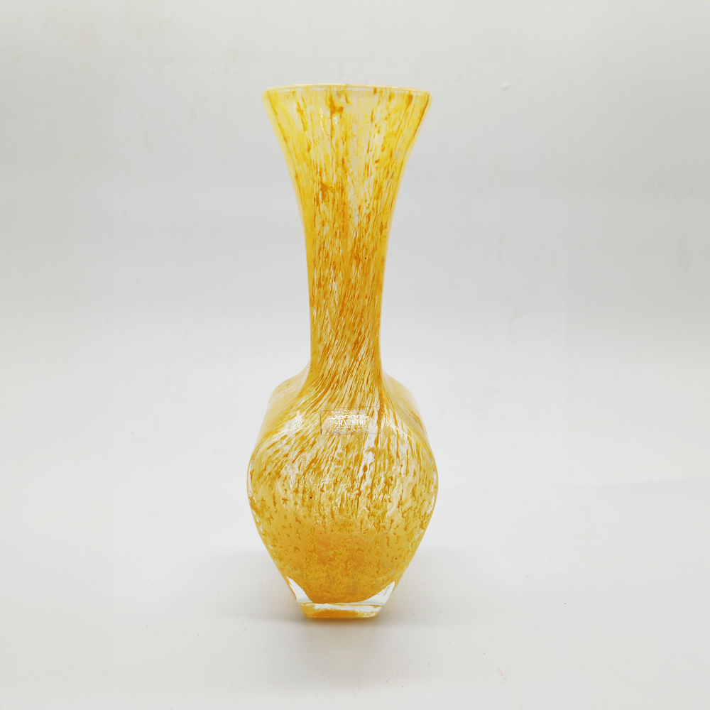 Vintage Vase Hand Carved in Murano glass by Silvestri - Arte Murano - 1960s