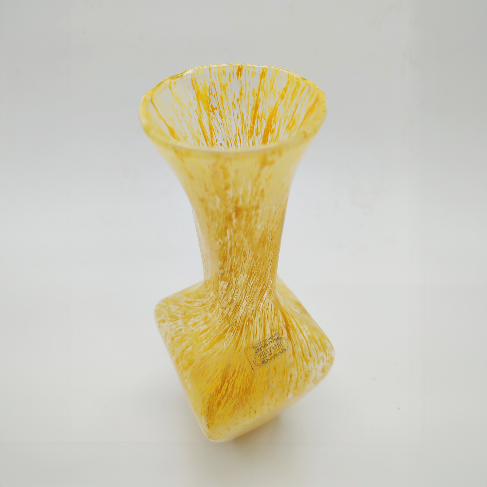 Vintage Vase Hand Carved in Murano glass by Silvestri - Arte Murano - 1960s