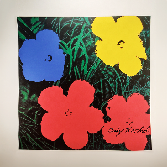 1980s Andy Warhol " Flowers " Limited Edition Lithograph by CMOA - Carnegie Museum of Art - Pittsburgh.