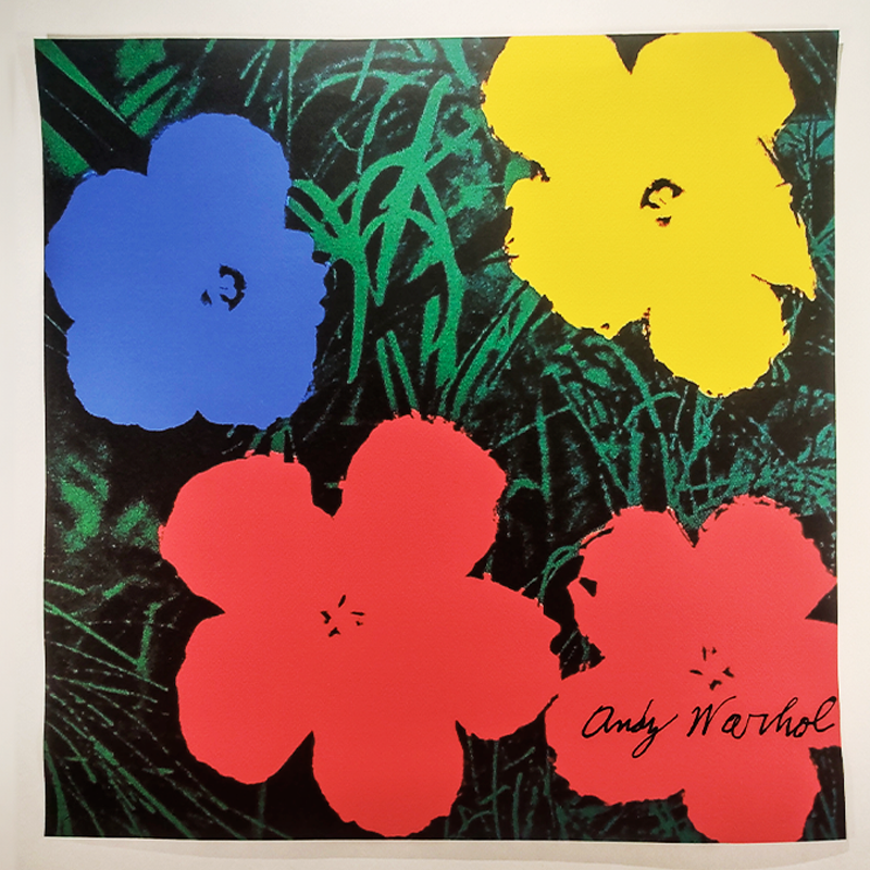 1980s Andy Warhol " Flowers " Limited Edition Lithograph by CMOA - Carnegie Museum of Art - Pittsburgh.