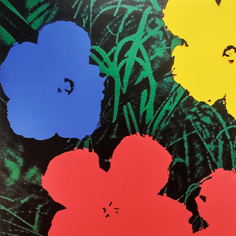 1980s Andy Warhol " Flowers " Limited Edition Lithograph by CMOA - Carnegie Museum of Art - Pittsburgh.