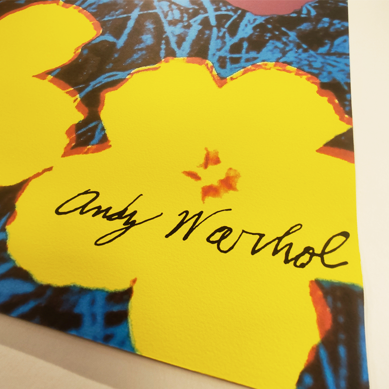 1980s Andy Warhol " Flowers " Limited Edition Lithograph by CMOA - Carnegie Museum of Art - Pittsburgh.