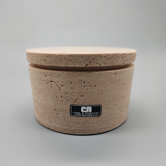 Box in Travertine by Cerri Nestore 1970s