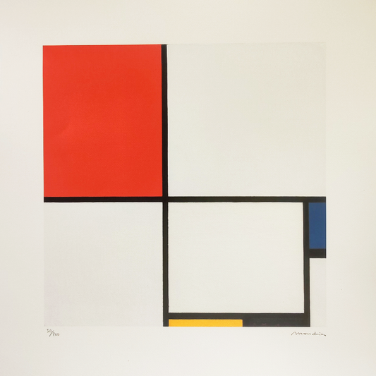 1970s Piet Mondrian Limited Series Lithograph.