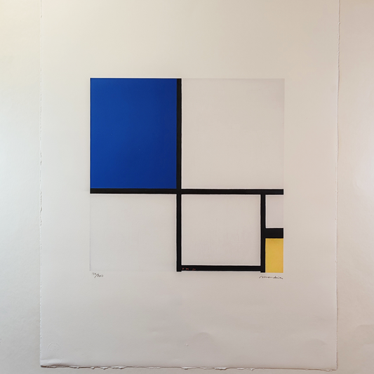 1970s Piet Mondrian Limited Edition Lithograph.