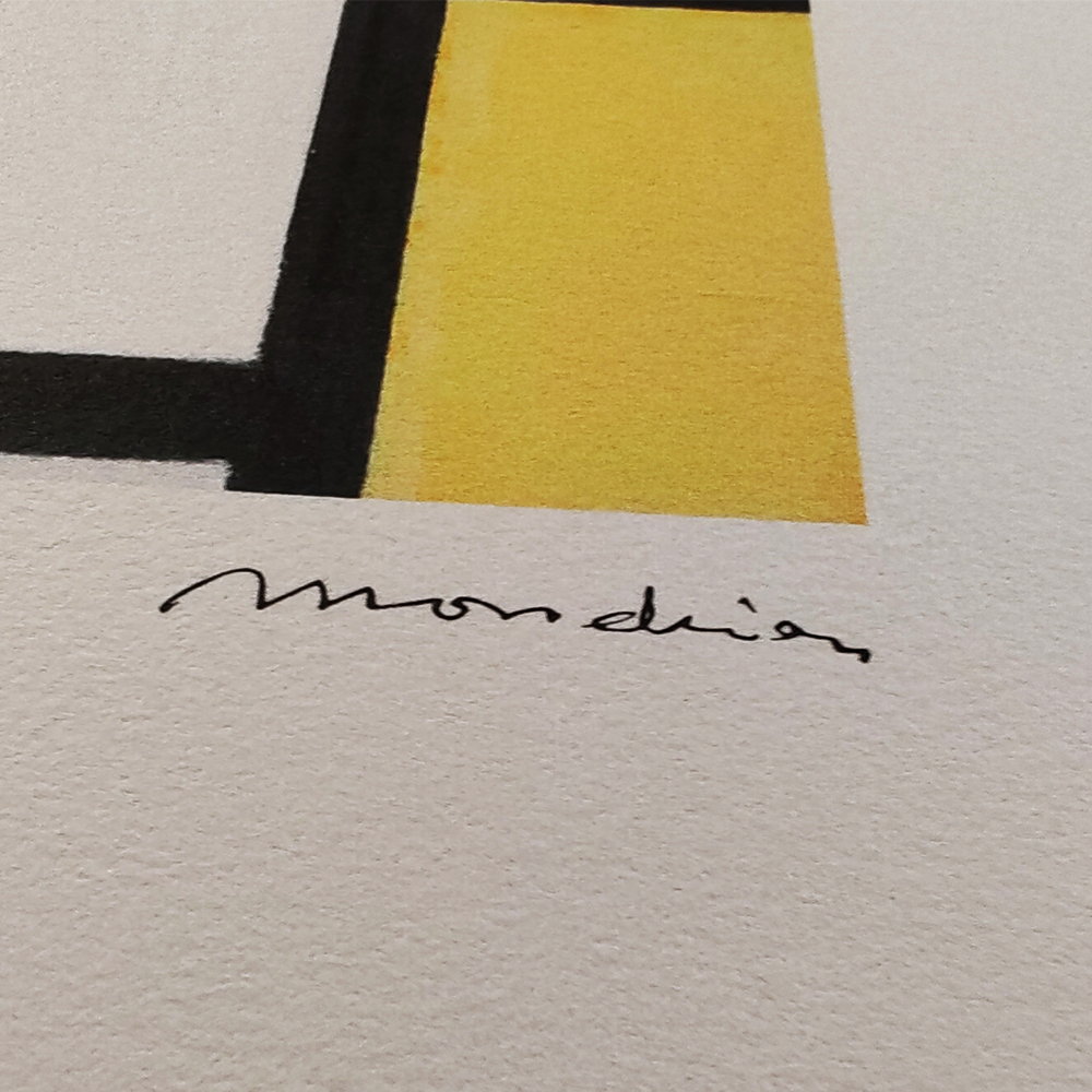 1970s Piet Mondrian Limited Edition Lithograph.