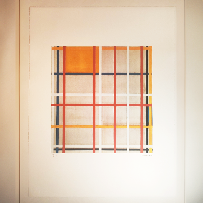 1970s Piet Mondrian Limited Edition Lithograph.