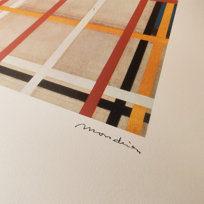 1970s Piet Mondrian Limited Edition Lithograph.