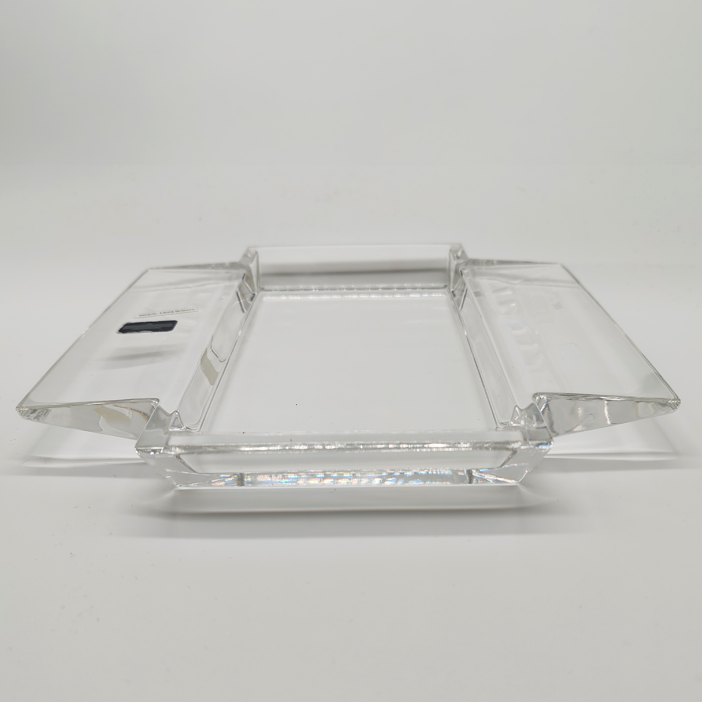 Beautifu Ashtray or Catch-all in Crystal by Laura Griziotti for Arnolfo di Cambio - 1970s