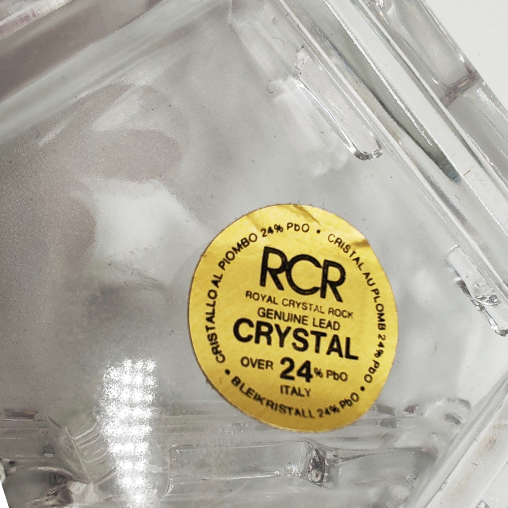 Vintage Set of Crystal jewelery Boxes by RCR - Set of Three  - Italy 1970s.