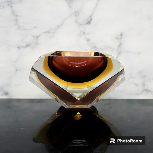 1960S Ashtray or Catch-all in Murano Glass by Flavio Poli for Seguso. Made in Italy.