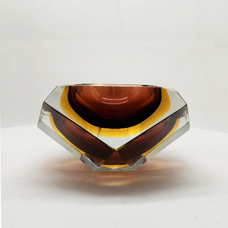 1960S Ashtray or Catch-all in Murano Glass by Flavio Poli for Seguso. Made in Italy.