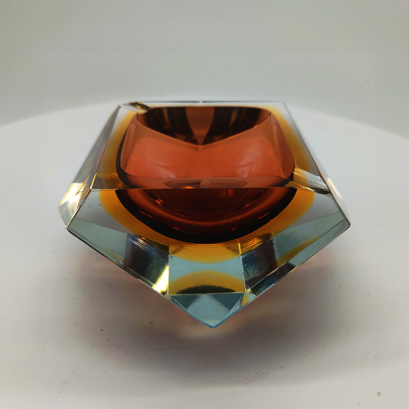 1960S Ashtray or Catch-all in Murano Glass by Flavio Poli for Seguso. Made in Italy.