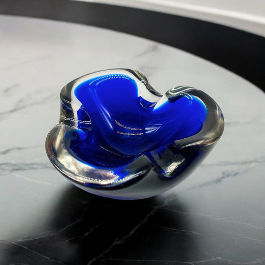 1960s Ashtray or Catch-all in Murano Glass by Flavio Poli for Seguso. Made in Italy.