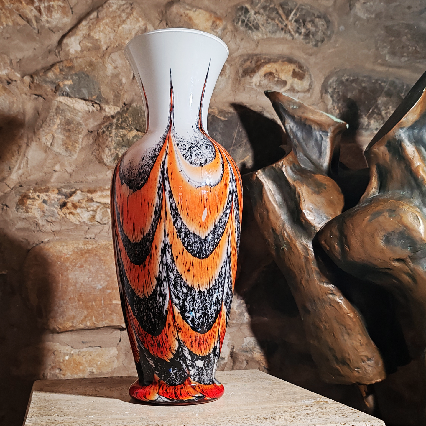 Vase in Murano Glass by Carlo Moretti - 1970s