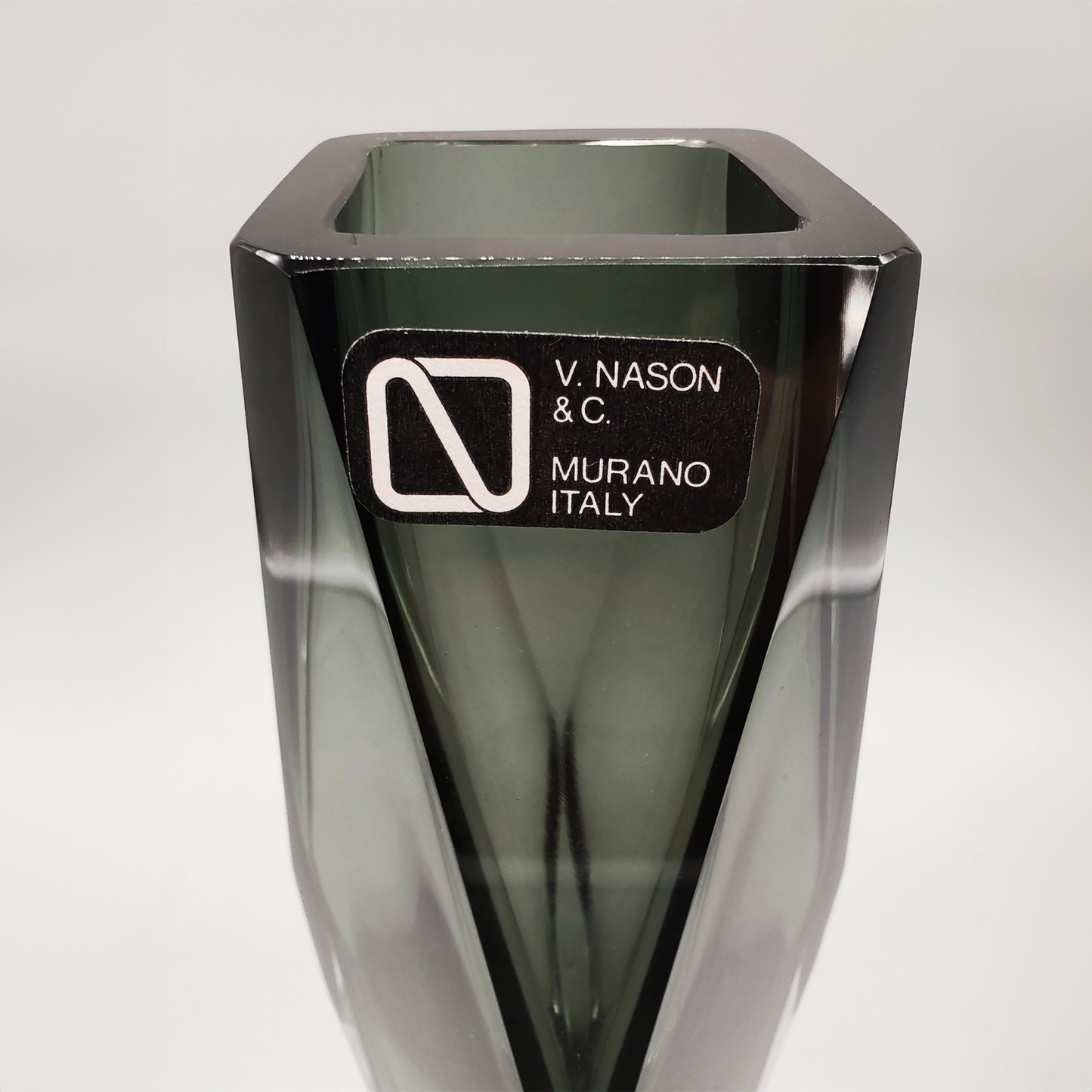 Multifaceted Vase in Murano Glass by Nason - 1960s