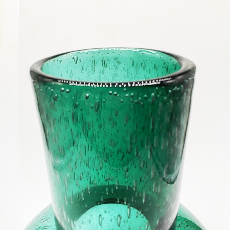 Wonderful Vintage Vase in Boubble Murano Glass by Cà dei Vetrai-1960s.