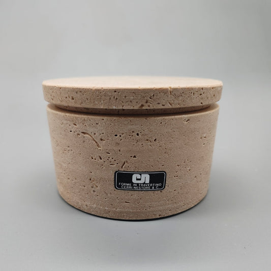 Vintage Box in Travertine by Cerri Nestore - 1970s