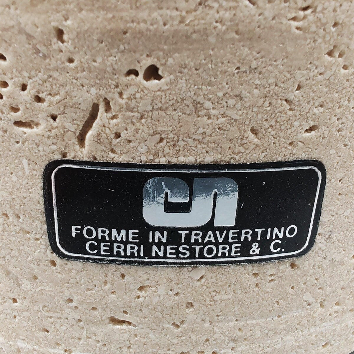 Vintage Box in Travertine by Cerri Nestore - 1970s