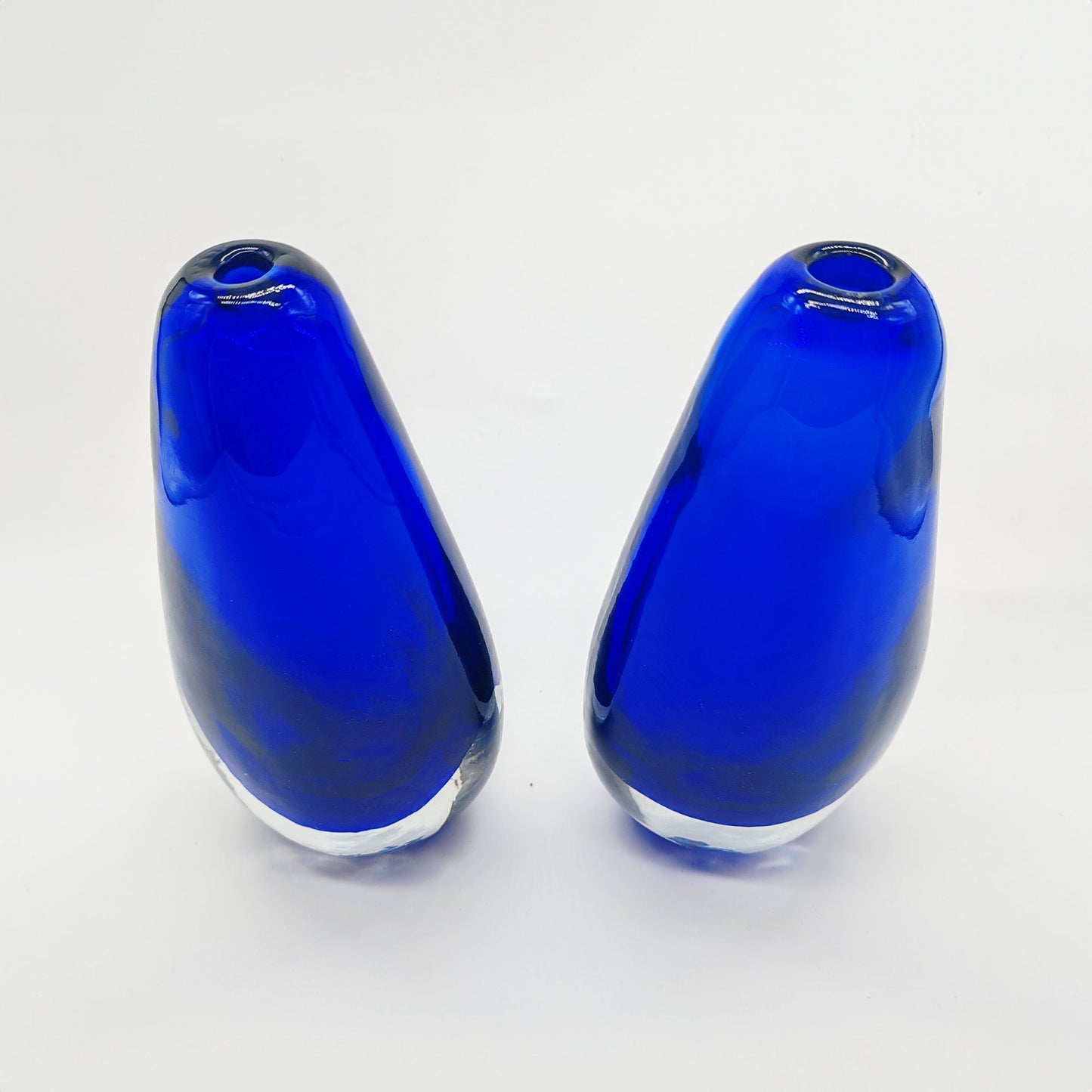 Vintage Vases in Murano Glass by Flavio Poli for Seguso. Set of 2 - 1960s.