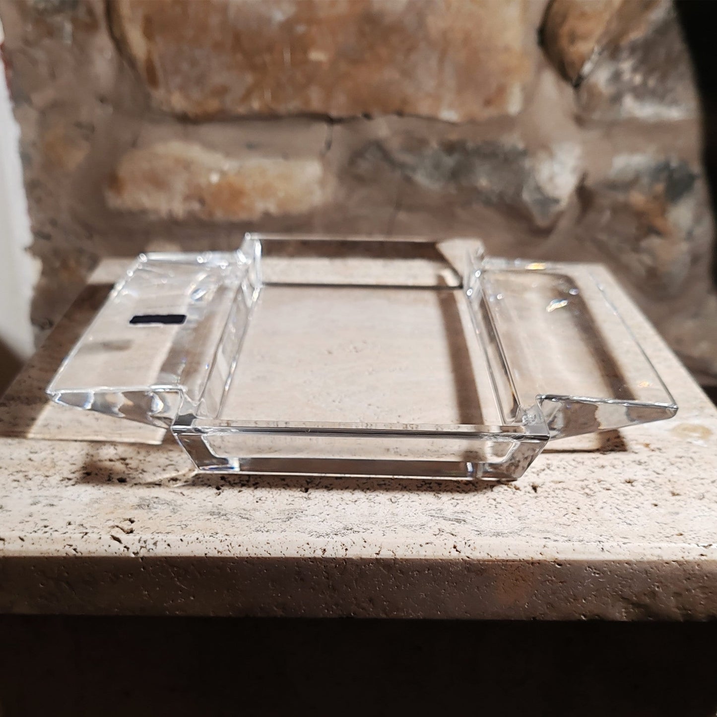 Vintage Ashtray or Catch-all in Crystal by Laura Griziotti for Arnolfo di Cambio - 1970s