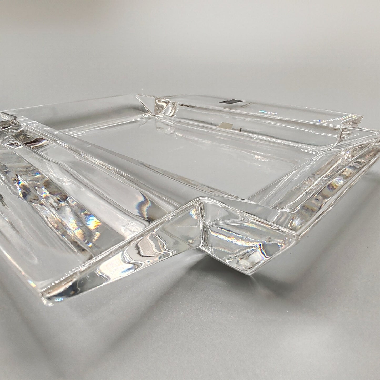 Vintage Ashtray or Catch-all in Crystal by Laura Griziotti for Arnolfo di Cambio - 1970s