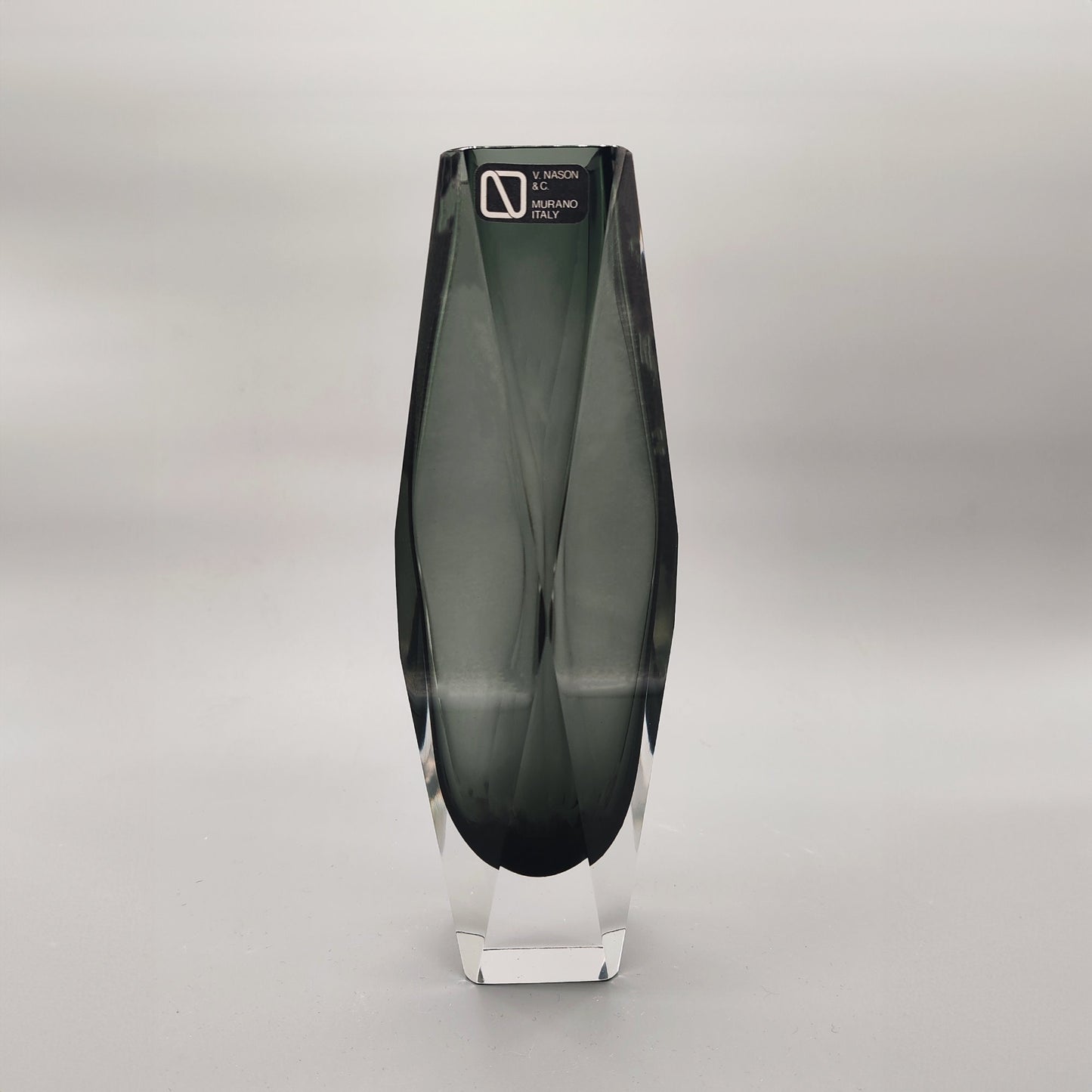 Vintage multifaceted Vase in Murano Glass by Nason - 1960s