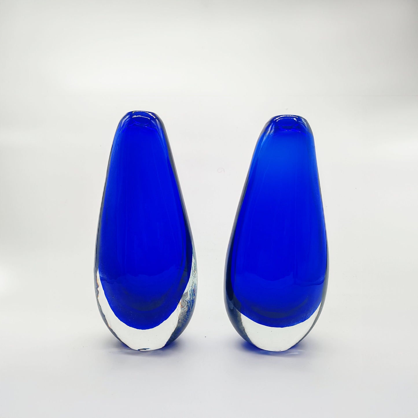 Vintage Vases in Murano Glass by Flavio Poli for Seguso. Set of 2 - 1960s.