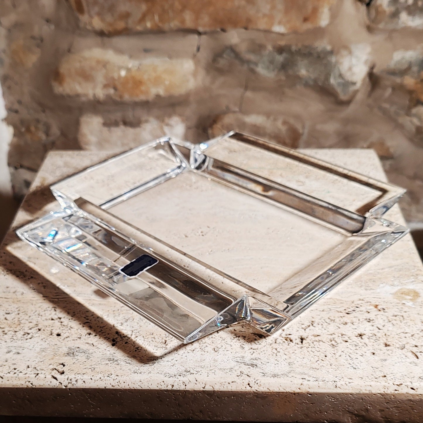 Vintage Ashtray or Catch-all in Crystal by Laura Griziotti for Arnolfo di Cambio - 1970s