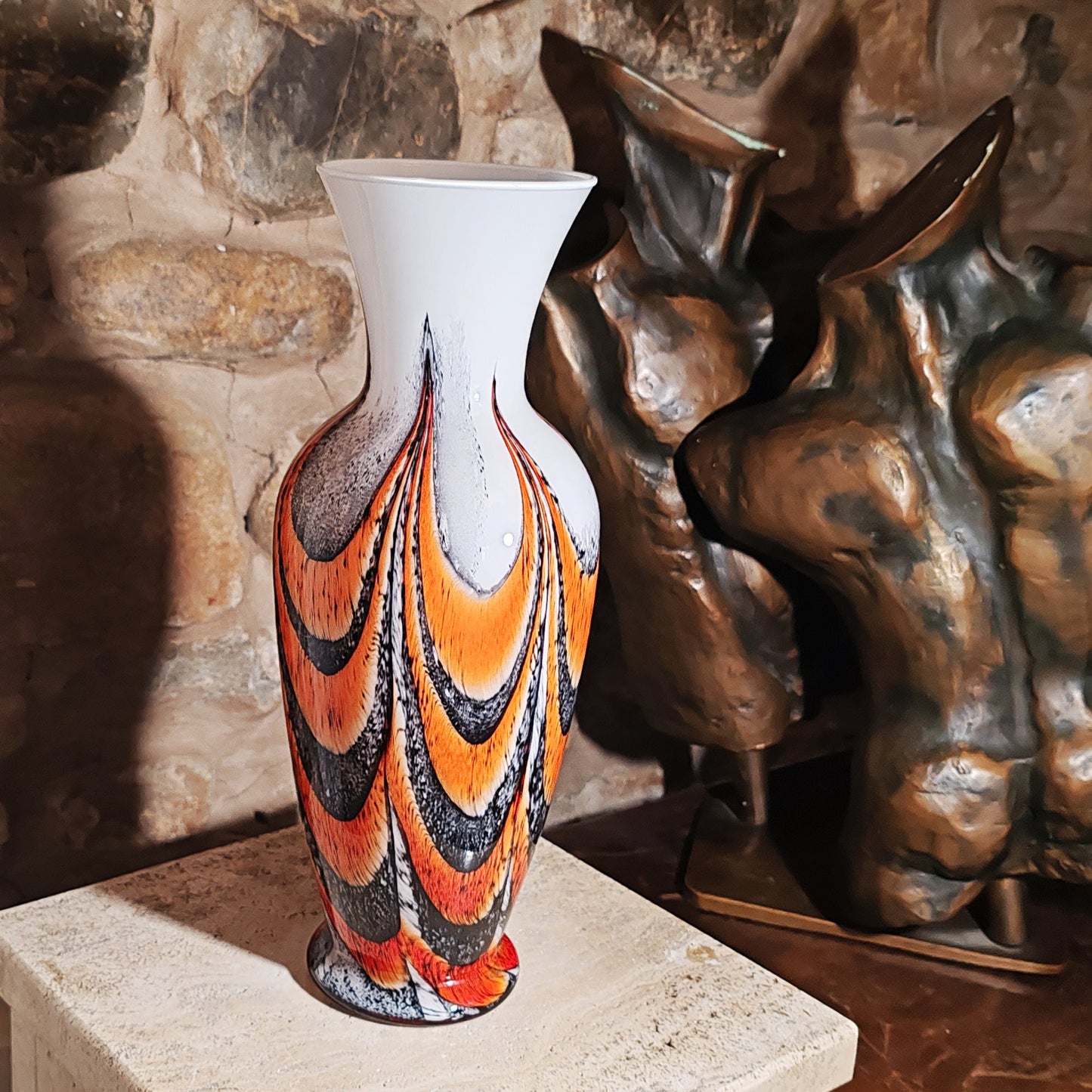 Vintage Vase in Murano Glass by Carlo Moretti -1970s
