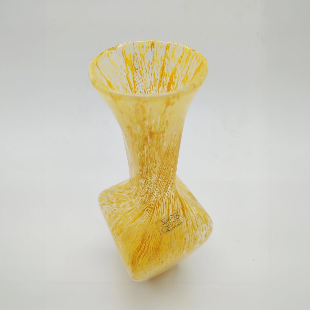 Vintage little Vase Hand Carved in Murano glass by Silvestri - Arte Murano -1960s