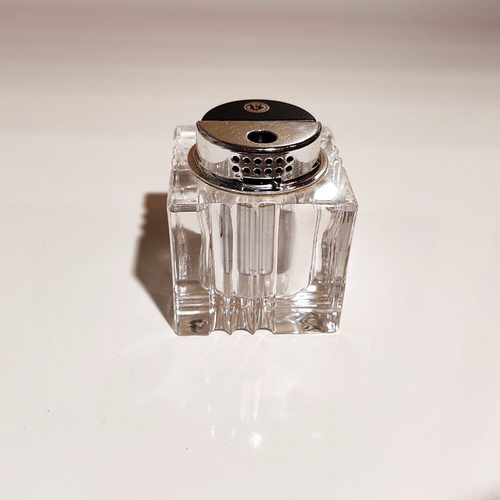 Vintage Crystal Smoking Set "Palms" by Kristall Krisla. Made in Italy, 1970s