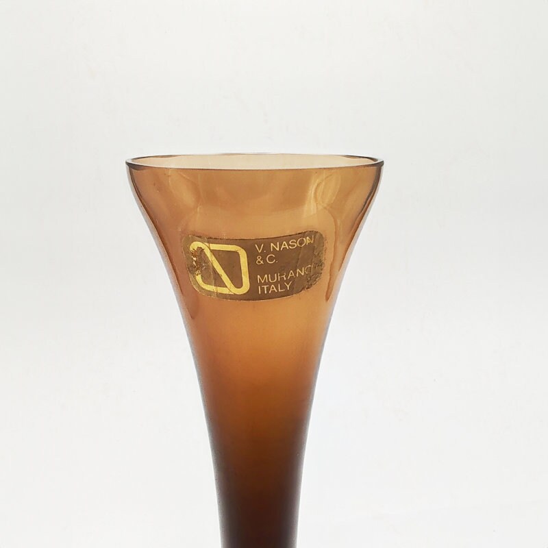 1960s little Single Flower Vase by Nason in Murano Glass.