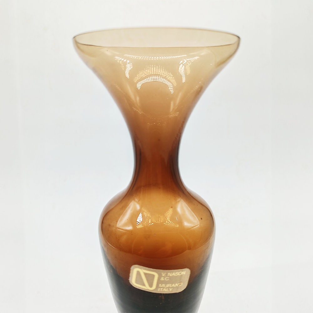 1960s little Single Flower Vase by Nason in Murano Glass.