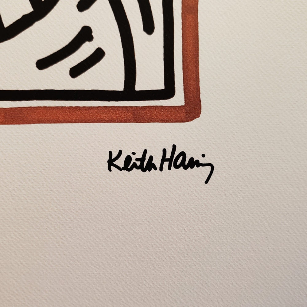 1990s Keith Haring Limited Edition Lithograph  Numbered in Pencil