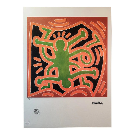 1990s Keith Haring Limited Edition Lithograph Numbered in Pencil.