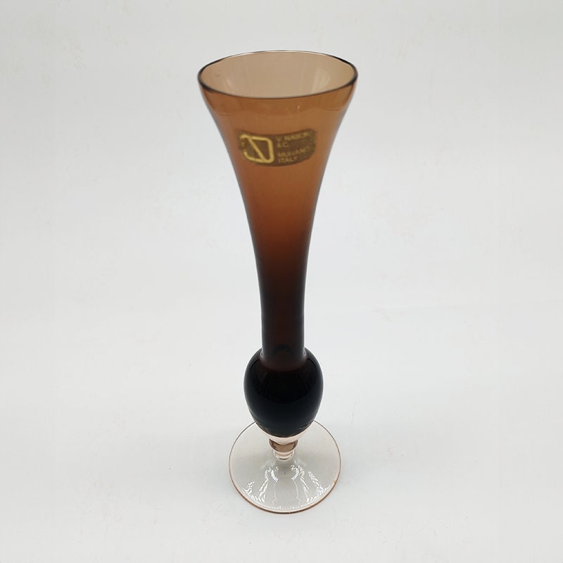 1960s little Single Flower Vase by Nason in Murano Glass.