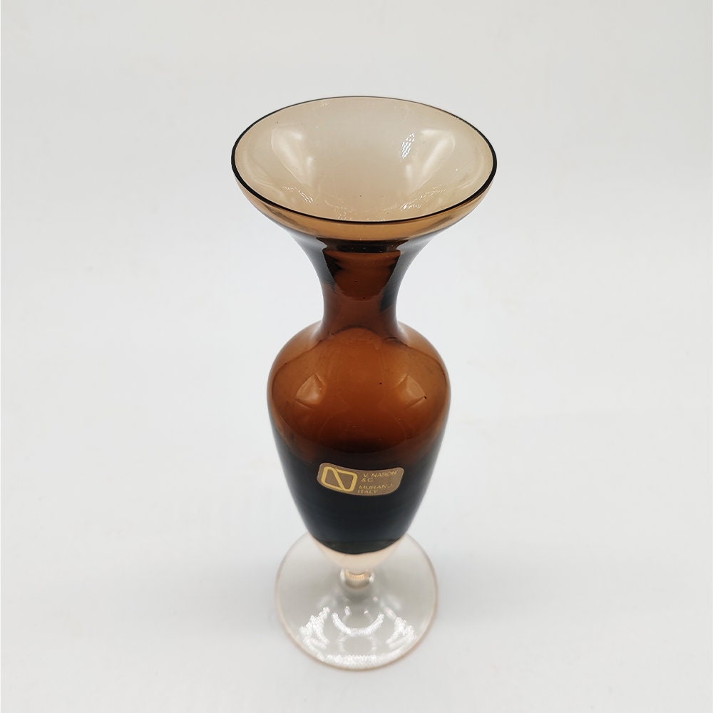 1960s little Single Flower Vase by Nason in Murano Glass.