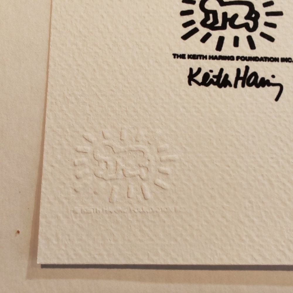 1990s Keith Haring Limited Edition Lithograph  Numbered in Pencil