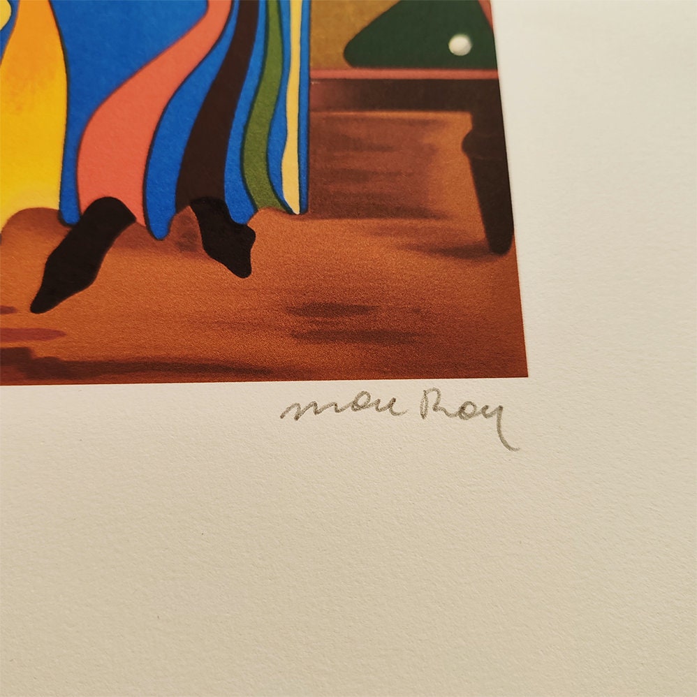 1970s Man Ray Limited Edition Lithograph. Author's signature and numbered in Pencil.
